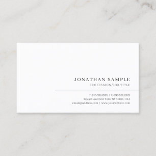 Tarjeta De Visita Moderno profesional elegante Minimalista simple
