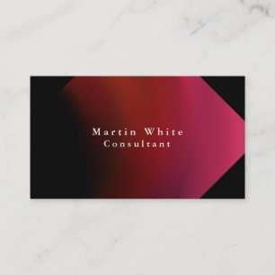 Tarjeta De Visita Moderno profesional elegante negro