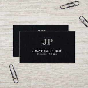 Tarjeta De Visita Moderno Profesional Elegante Premium Black Luxury