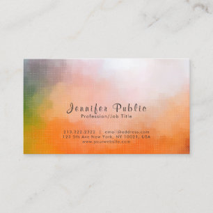 Tarjeta De Visita Moderno Profesional Elegante Resumen Artístico