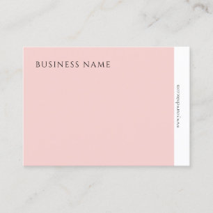 Tarjeta De Visita Moderno profesional elegante Rubor rosa Minimalist