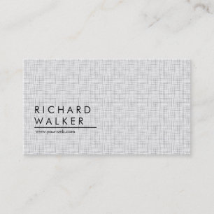 Tarjeta De Visita Moderno Profesional Minimal Blanco Elegante