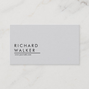 Tarjeta De Visita Moderno Profesional Minimal Blanco Elegante