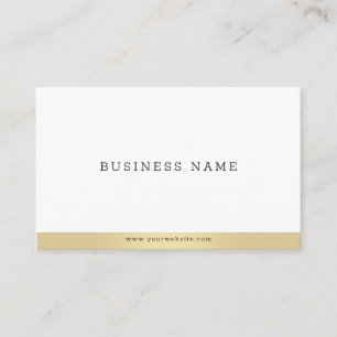 Tarjeta De Visita Moderno profesional Minimalista elegante dorado bl