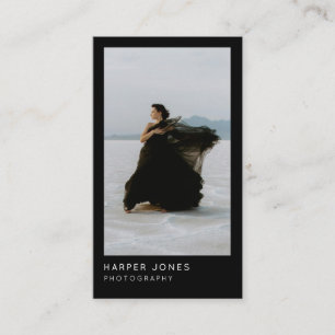 Tarjeta De Visita Moderno Profesional Mínimo 2 Foto Código QR