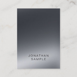Tarjeta De Visita Moderno Profesional Negro Y Blanco Elegante Llanur