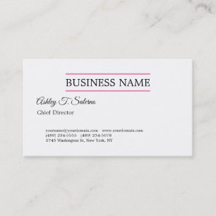 Tarjeta De Visita Moderno Profesional Profesional Simple Llanura Min