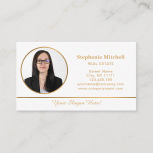 Tarjeta De Visita Moderno, Profesional, Realtor, Inmobiliaria, Foto