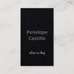 Tarjeta De Visita Moderno profesional Sencillo Gris Negro