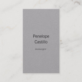Tarjeta De Visita Moderno profesional Sencillo Gris Premium de diseñ