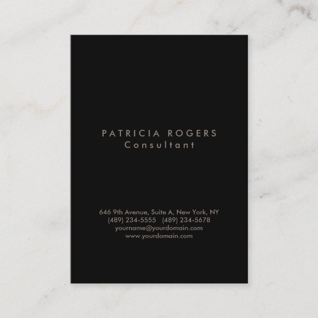 Tarjeta De Visita Moderno profesional sencillo Minimalista (Anverso)