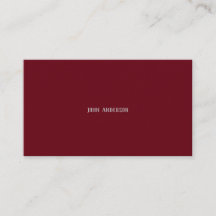 Moderno Profesional Simple Cherry Red
