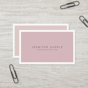 Tarjeta De Visita Moderno Profesional Simple Chic Elegante