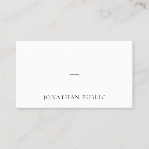 Tarjeta De Visita Moderno Profesional Simple Elegante Minimalista