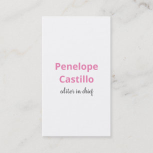 Tarjeta De Visita Moderno profesional y sencillo estilo