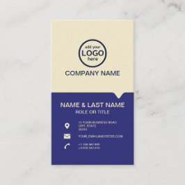 Tarjeta De Visita Moderno Professional 2 colores añada su logotipo