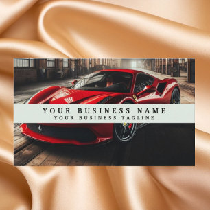 Tarjeta De Visita Moderno Racecar Mechanics Automotive Business