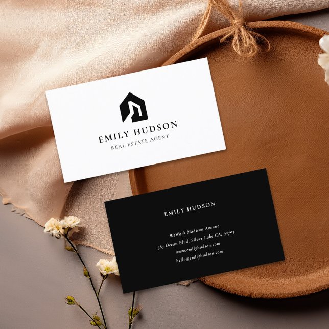 Tarjeta De Visita Moderno Realtor Elegante (Subido por el creador)