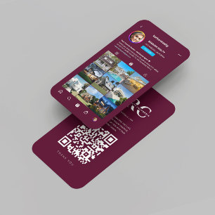 Tarjeta De Visita Moderno Realtor Monograma Instagram Inmobiliaria R