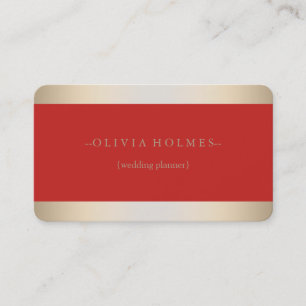 Tarjeta De Visita Moderno Relieve metalizado dorado elegante profesi