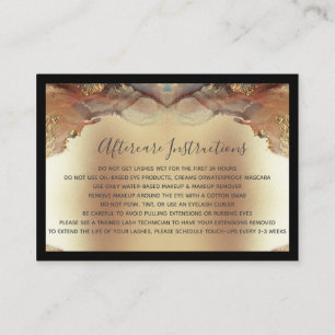 Tarjeta De Visita Moderno Relieve metalizado dorado falso Minimalist