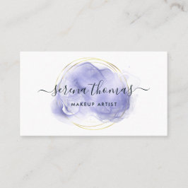 Tarjeta De Visita Moderno Resumen Firma Lavender Gold