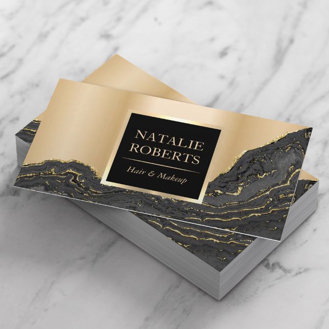 Tarjeta De Visita Moderno Salón De Belleza De Cabello De Artista De  (Subido por el creador)