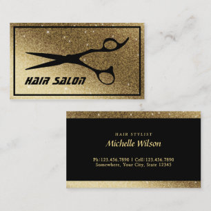 Tarjeta De Visita Moderno salón de belleza de pelo de fondo Purpuri