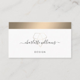 Tarjeta De Visita Moderno Salón Mínimo De Diamante Visitenkarte Buse