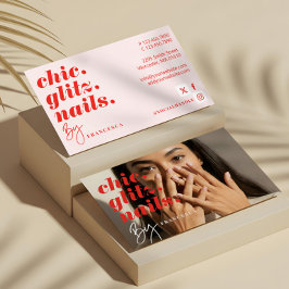 Tarjeta De Visita Moderno Salón Nal Foto Empresarial Foto