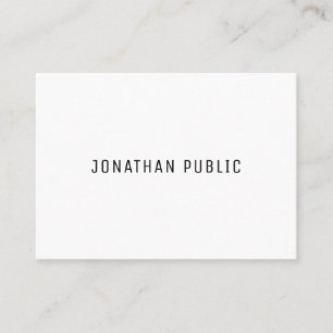 Tarjeta De Visita Moderno Simple Creativo Plantilla Profesional Chic