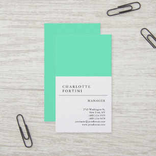Tarjeta De Visita Moderno Simple Elegante Minimalista Perla Premium