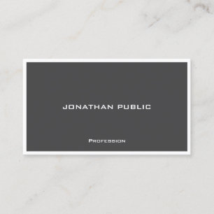 Tarjeta De Visita Moderno Simple Elegante Plantilla en Negro y Blanc