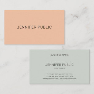 Tarjeta De Visita Moderno Simple Personalizado Plantilla Profesional