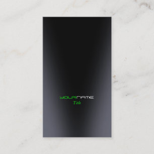 Tarjeta De Visita Moderno verde
