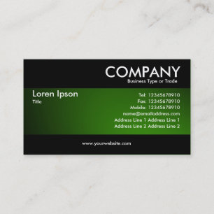 Tarjeta De Visita Moderno - Verde iluminado