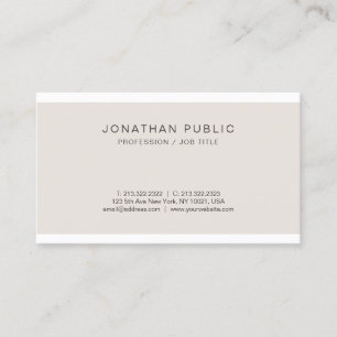 Tarjeta De Visita Moderno y creativo estilo profesional elegante