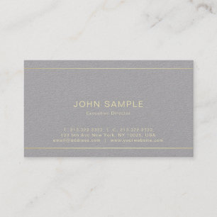 Tarjeta De Visita Moderno y creativo lujo profesional Premium Gray