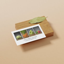 Tarjeta De Visita Moderno Y Elegante Chef Del Entrenador De Nutrició