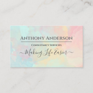 Tarjeta De Visita Moderno y elegante con eslogan personalizado