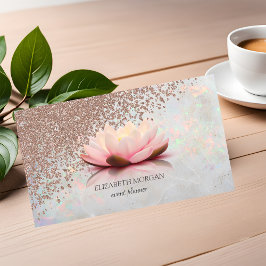 Tarjeta De Visita Moderno y elegante Diamantes Profesionales Lotus O