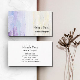 Tarjeta De Visita Moderno y elegante Diseñador de interiores púrpura