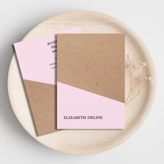 Tarjeta De Visita Moderno y elegante Diseñador interior de papel Kra (Subido por el creador)