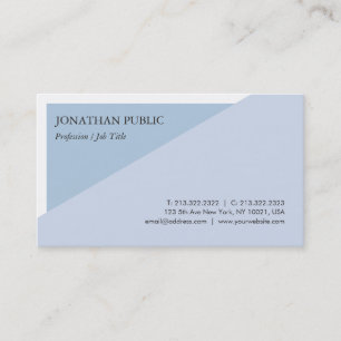 Tarjeta De Visita Moderno y elegante diseño azul creativo moderno