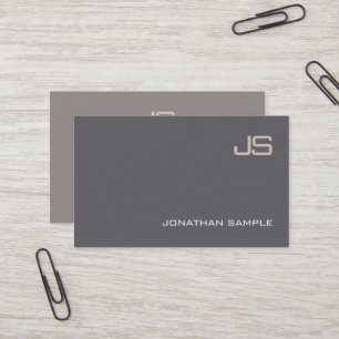 Tarjeta De Visita Moderno y elegante diseño profesional en monogram