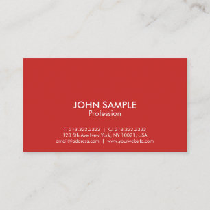 Tarjeta De Visita Moderno y elegante diseño simple