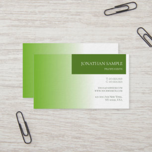 Tarjeta De Visita Moderno y elegante entorno natural