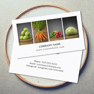 Tarjeta De Visita Moderno y elegante entrenador de nutrición