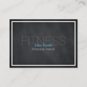 Tarjeta De Visita Moderno y elegante entrenador personal de fitness