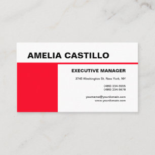 Tarjeta De Visita Moderno y elegante estilo contemporáneo de color b